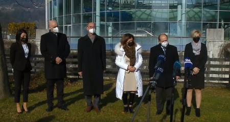 Foto: zajem zaslobna po posneti izjavi MZ